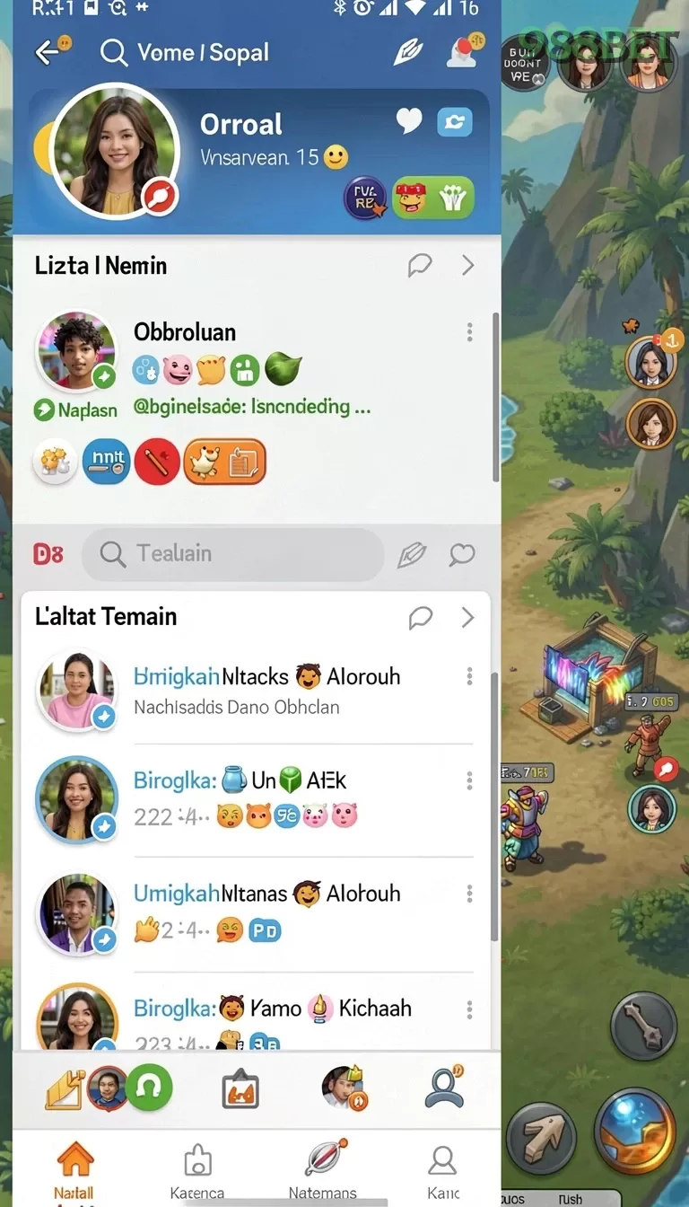 Cuplikan layar JKT88 — menu navigasi